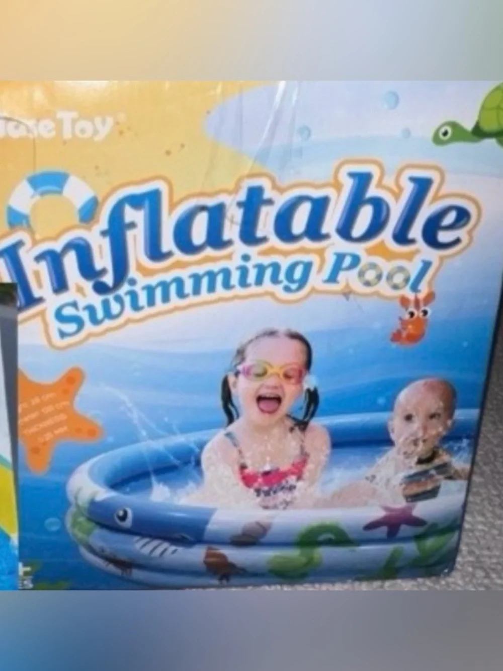 Inflatable Swimming Pool for Kids - Blue